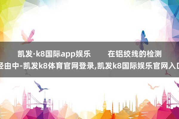 凯发·k8国际app娱乐        在铝绞线的检测经由中-凯发k8体育官网登录,凯发k8国际娱乐官网入口