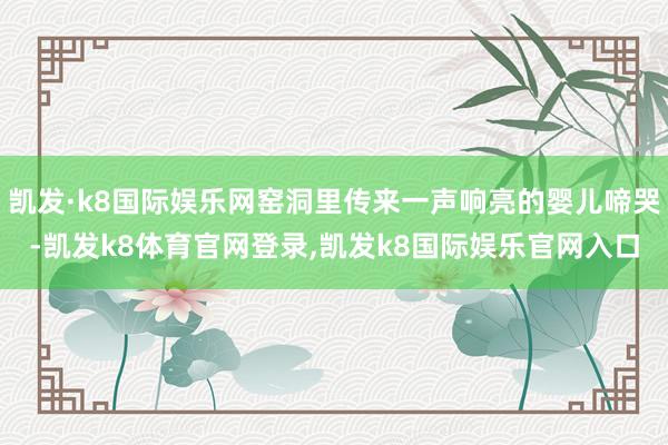 凯发·k8国际娱乐网窑洞里传来一声响亮的婴儿啼哭-凯发k8体育官网登录,凯发k8国际娱乐官网入口