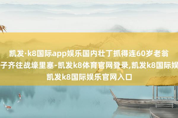 凯发·k8国际app娱乐国内壮丁抓得连60岁老翁和未成年孩子齐往战壕里塞-凯发k8体育官网登录,凯发k8国际娱乐官网入口