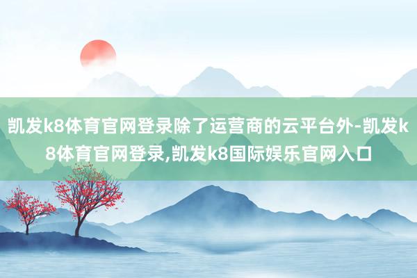 凯发k8体育官网登录除了运营商的云平台外-凯发k8体育官网登录,凯发k8国际娱乐官网入口