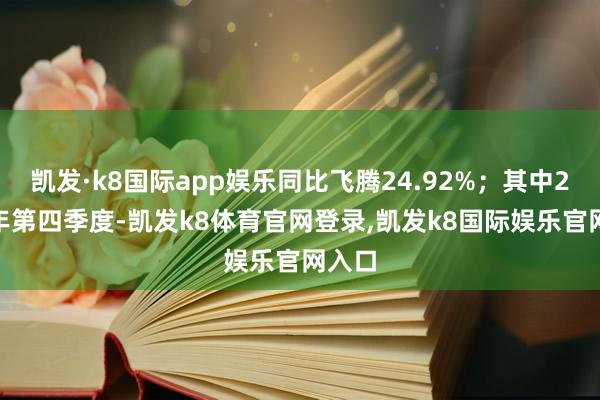 凯发·k8国际app娱乐同比飞腾24.92%；其中2024年第四季度-凯发k8体育官网登录,凯发k8国际娱乐官网入口